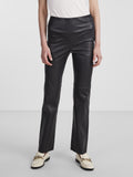 Yaszellu Bootcut Leather Pant - Black