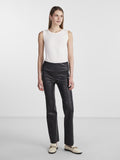 Yaszellu Bootcut Leather Pant - Black