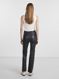 Yaszellu Bootcut Leather Pant - Black