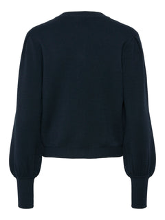 Yasfonny Ls Knit Cardigan - Navy Blazer