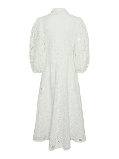 Yashongi 3/4 Ankle Shirt Dress - Star White