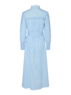Yasyamina Ls Long Shirt Dress - Clear Sky
