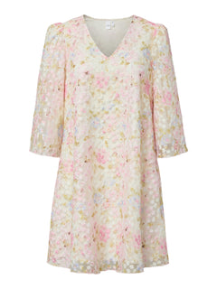 Yasleanna 3/4 Dress - Pristine Leanna Aop