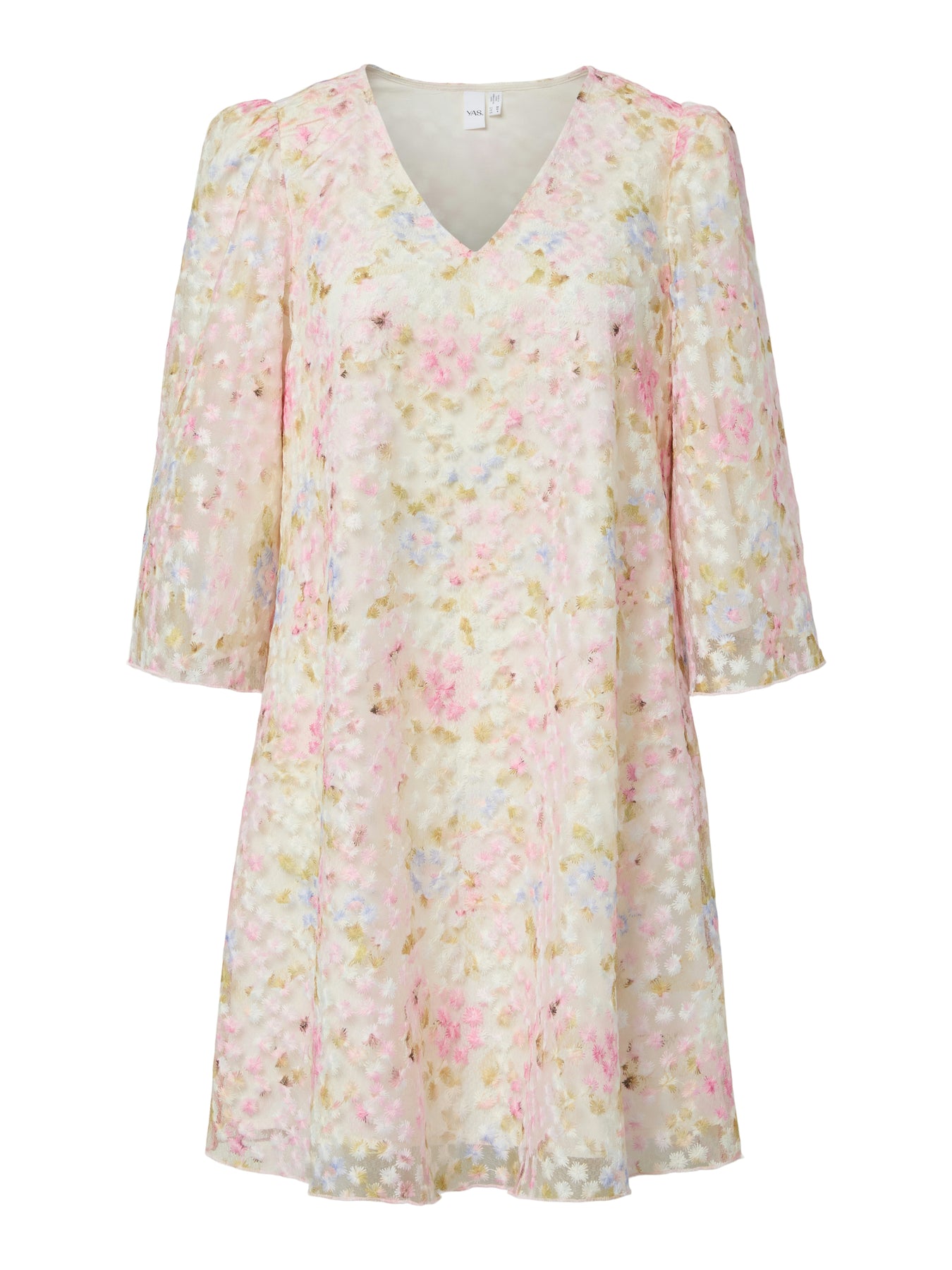 Yasleanna 3/4 Dress - Pristine Leanna Aop