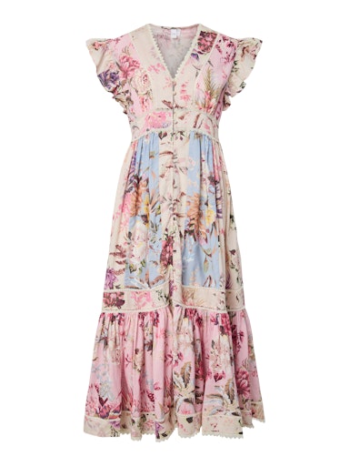 Yasmessa Cs Long Dress - Pristine W. Ballerina/Skyway