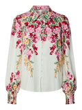 Yasrosie Ls Shirt - Birch New Rosie Print