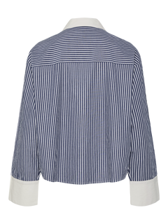 Yasstria Ls Shirt S - Star White Blue Stripes