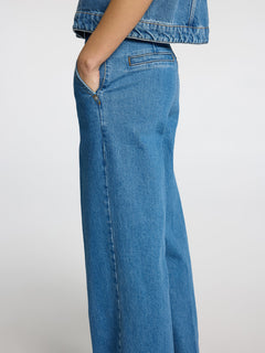 Evelyn Mw Wide Jeans - Medium Blue Denim