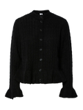 Yasnuma Ls Knit Cardigan - Black