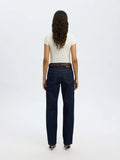 Straight Bea-Kori Mw Jeans - Dark Blue Denim