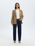 Straight Bea-Kori Mw Jeans - Dark Blue Denim