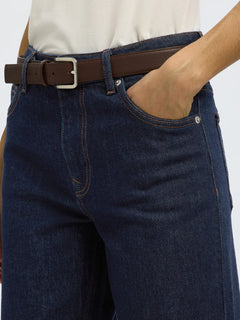 Straight Bea-Kori Mw Jeans - Dark Blue Denim