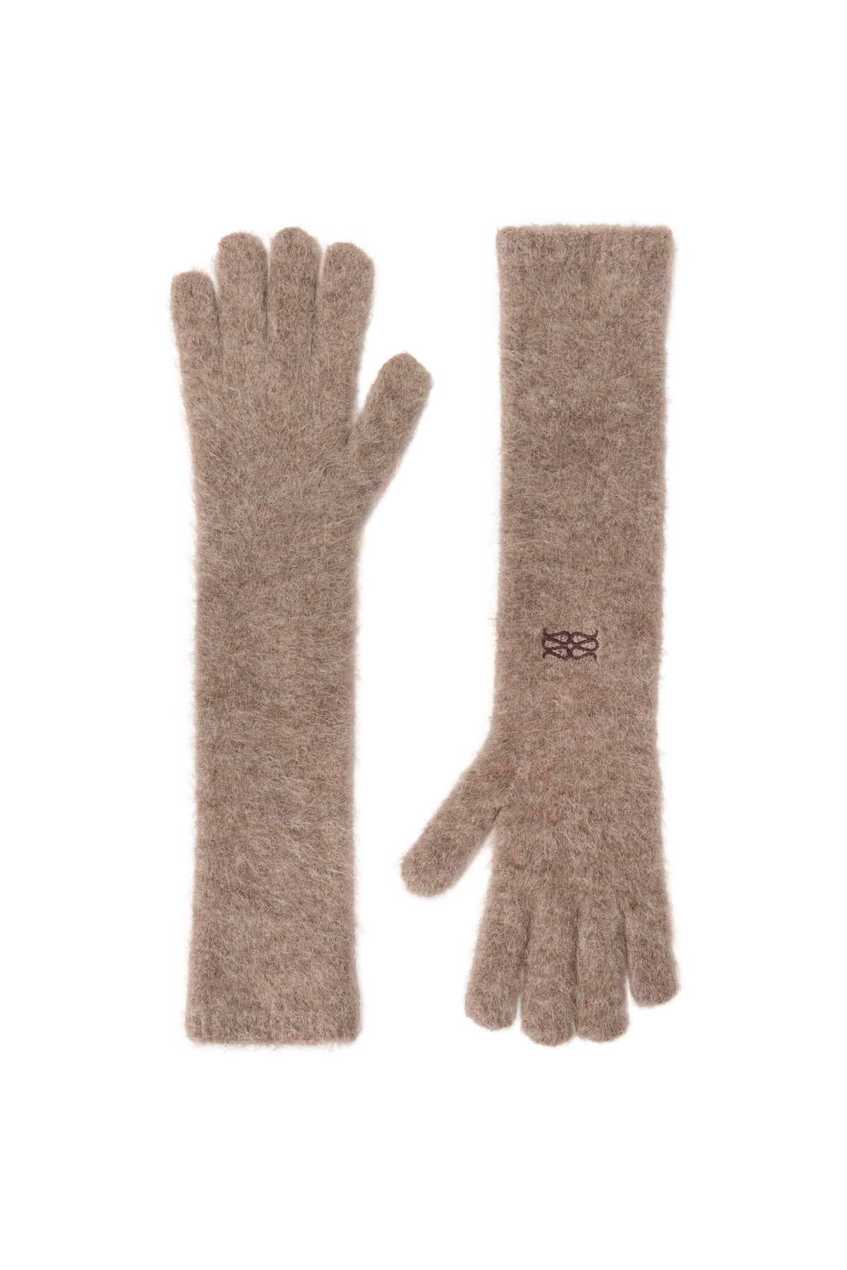Zaraia Alpaca Blend Gloves - Taupe
