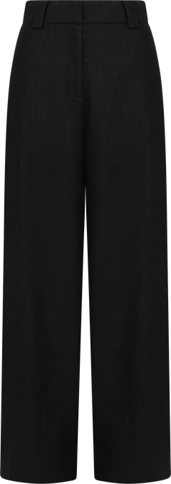 Zoe Linen Pants - Black