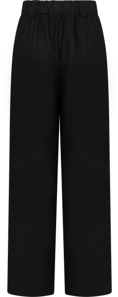 Zoe Linen Pants - Black