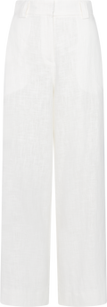 Zoe Linen Pants - White