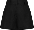 Zoe Linen Shorts - Black