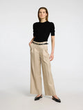 Ingrid 2/4 Knit O-Neck - Black