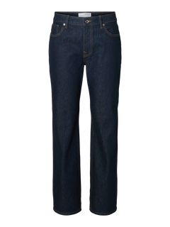 Straight Bea-Kori Mw Jeans - Dark Blue Denim
