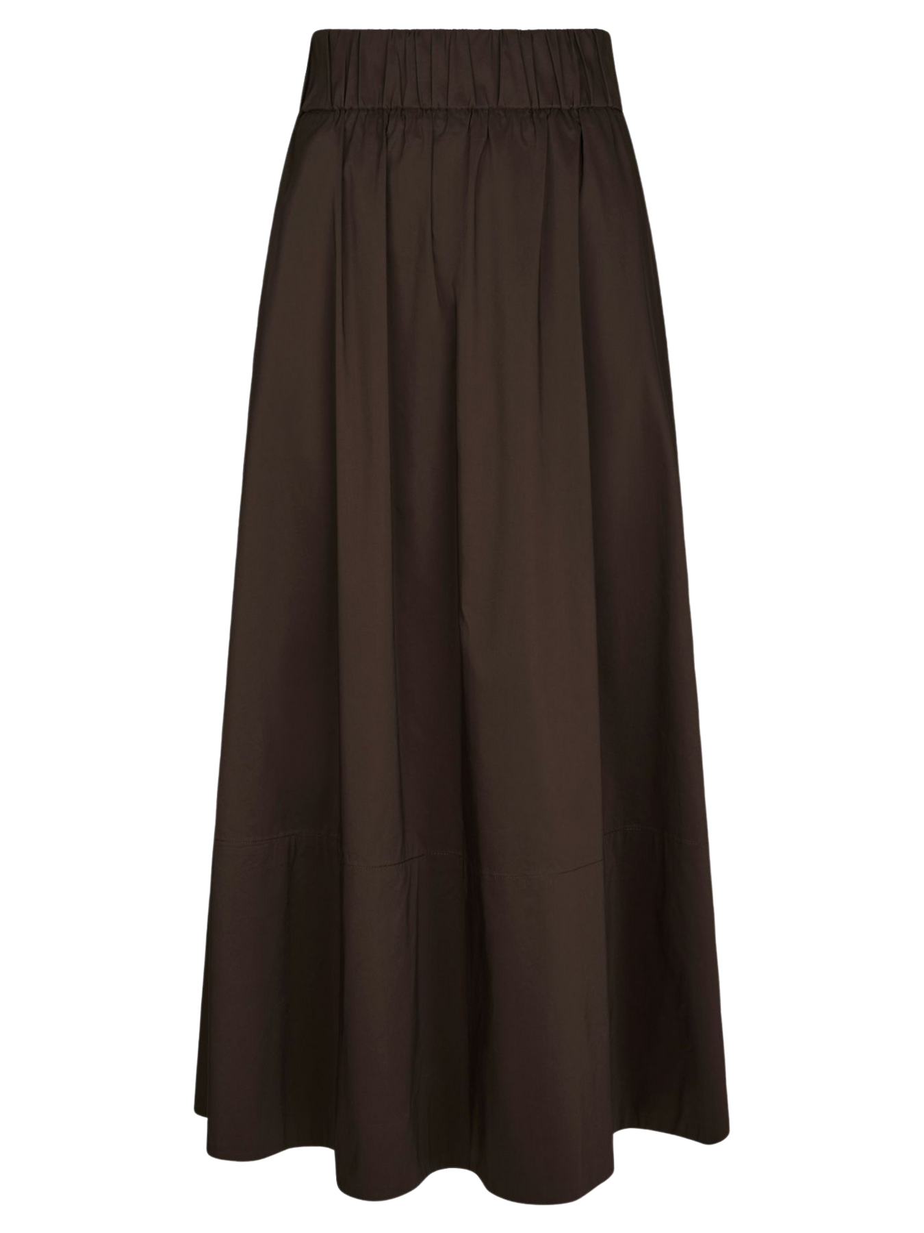 Yara Poplin Skirt - Chocolate Brown