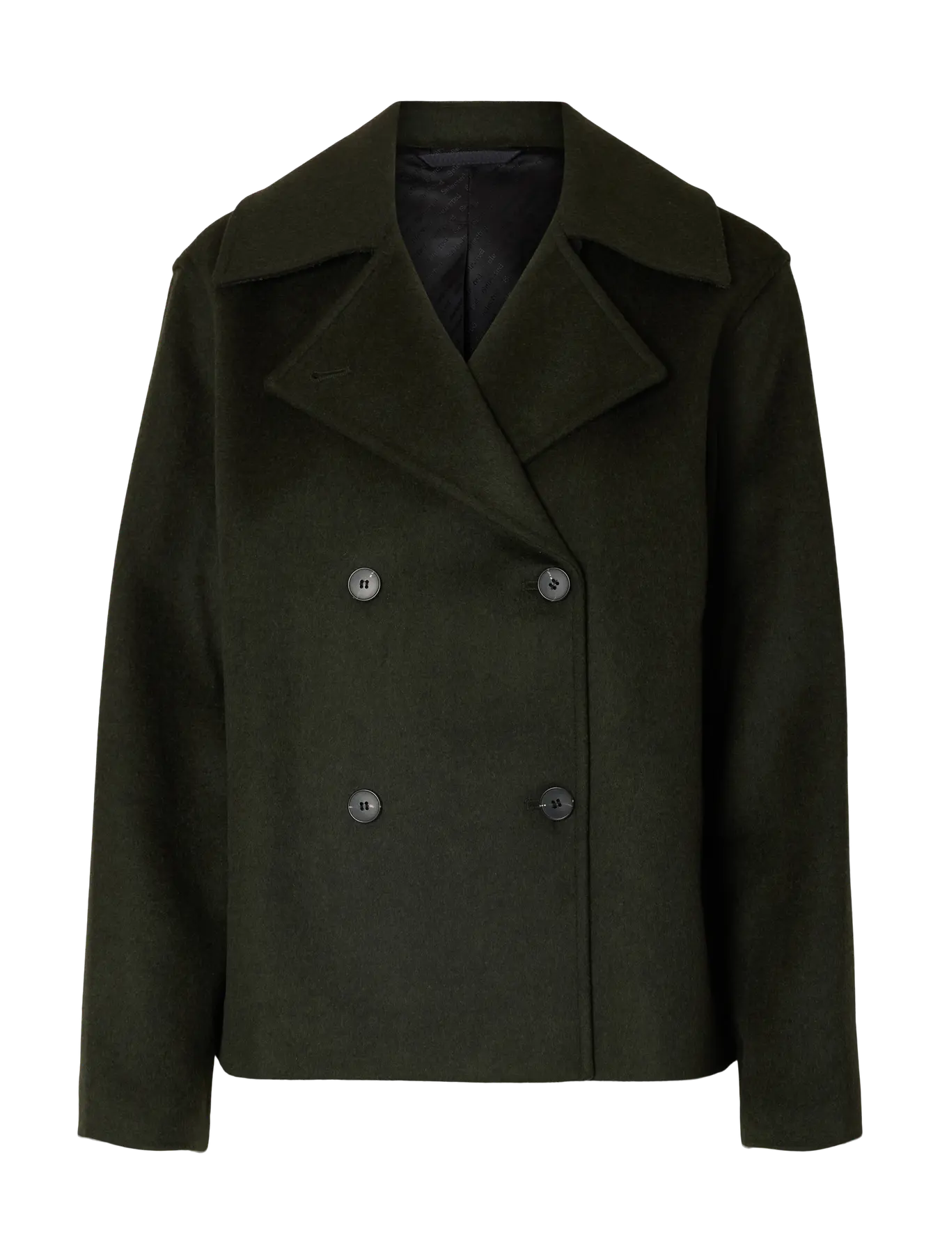 Alma Wool Blend Jacket Black