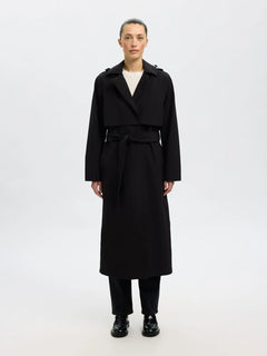 Aline Tech Trenchcoat - Black