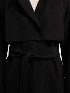 Aline Tech Trenchcoat - Black