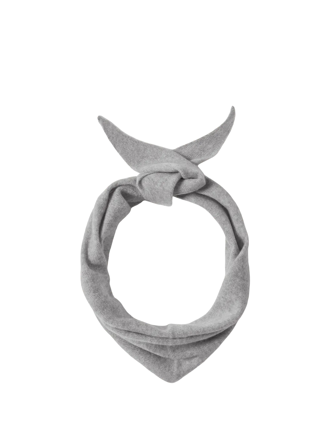 Maria Narrow Cashmere Scarf - Light Grey Melange