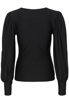 RifaGZ V-Neck Blouse - Black