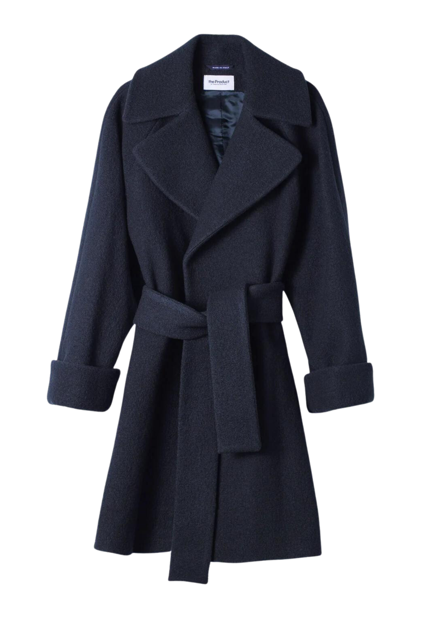 Wool Coat Mid - Dk Blue
