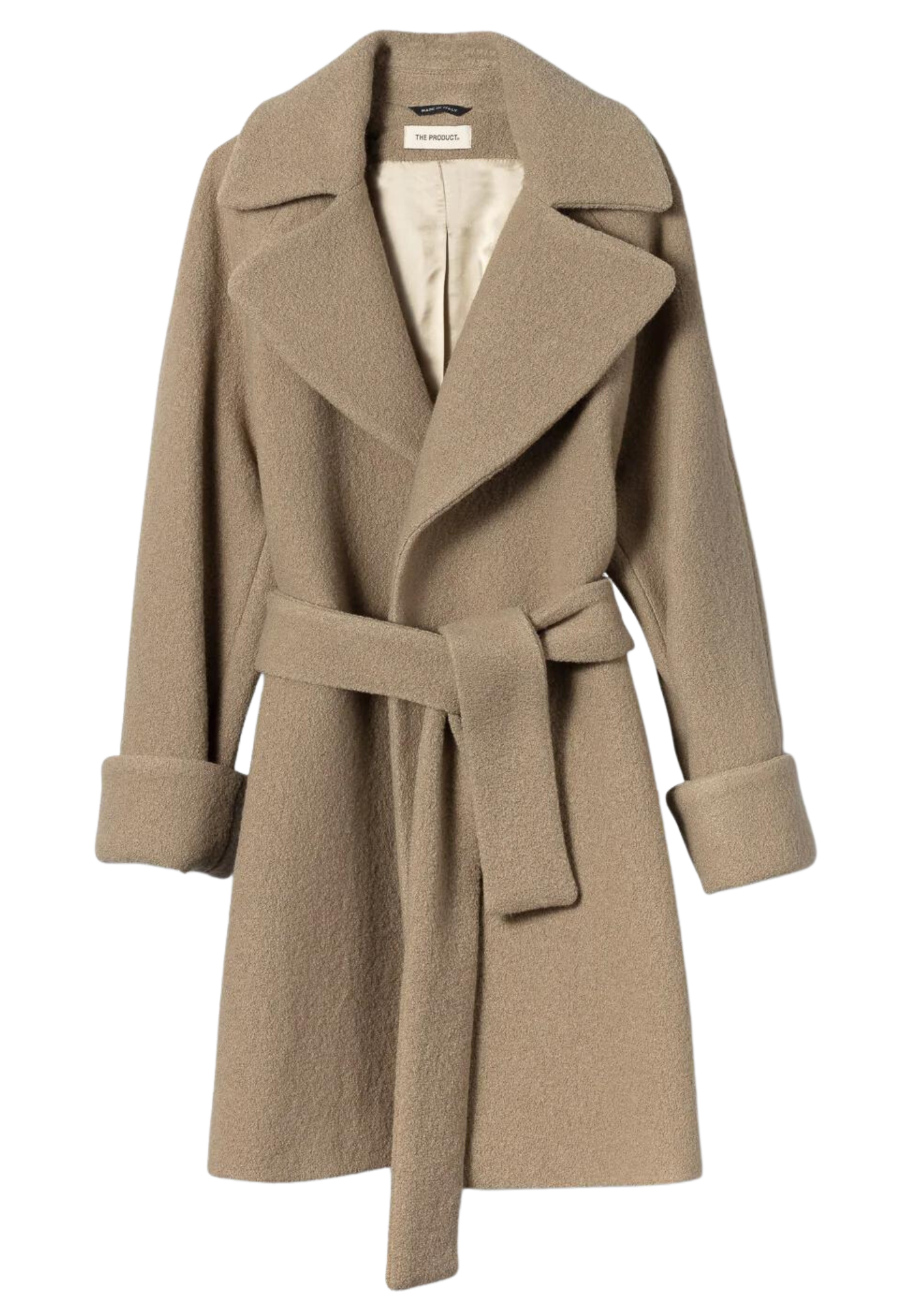 Wool Coat Mid - Taupe