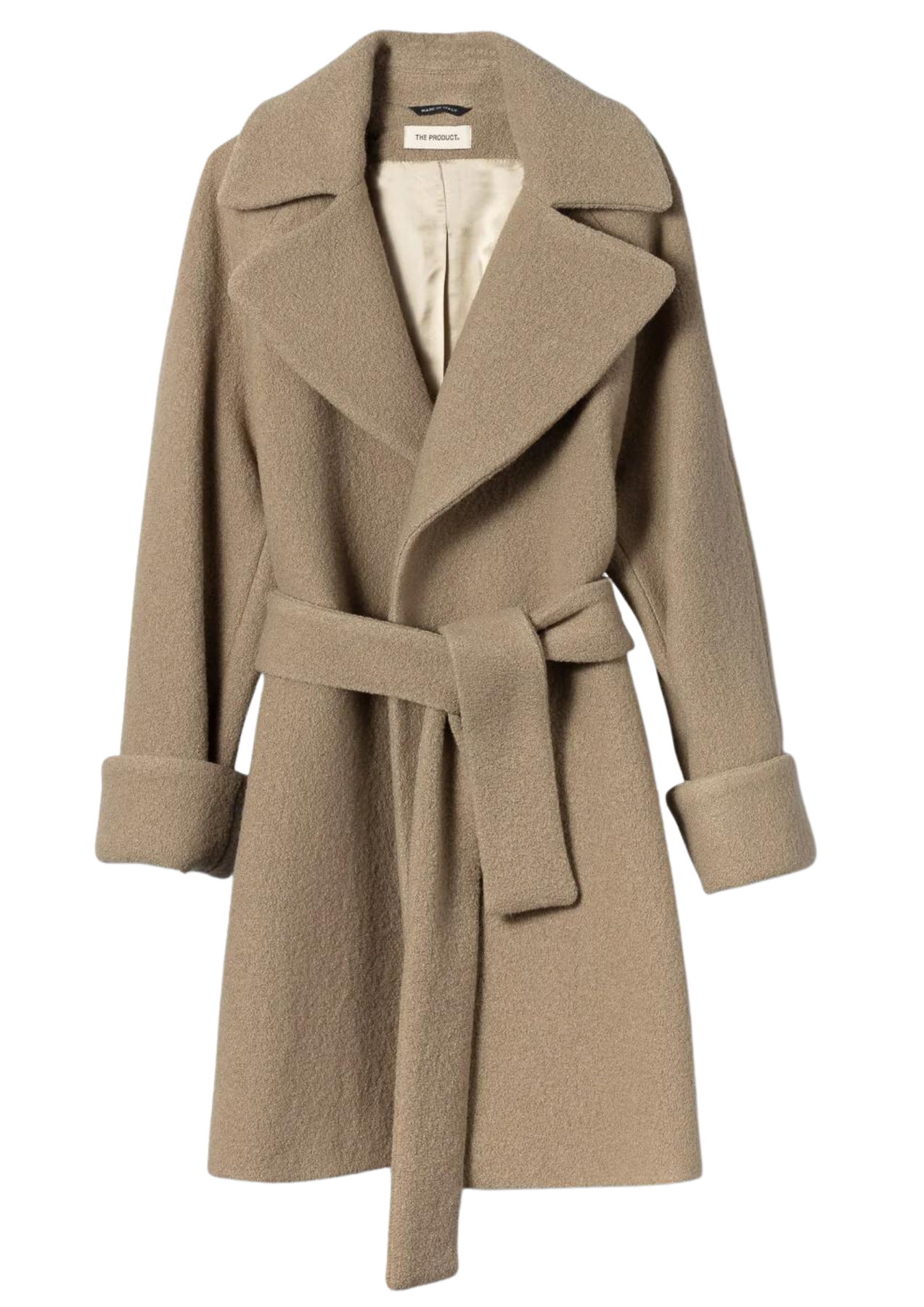 Wool Coat Mid - Taupe