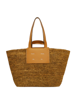 Large Morris Raffia Tote - Honey