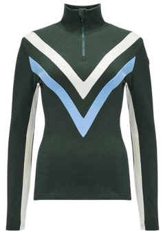 Voss Chevron Zip Up Women - Olive Green