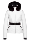 Hida Ski Jacket Faux Border - White