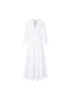 Cordelia Wide Sleeve Maxi Dress - White