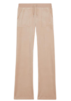 Del Ray Classic Velour Pant Pocket - Mushroom