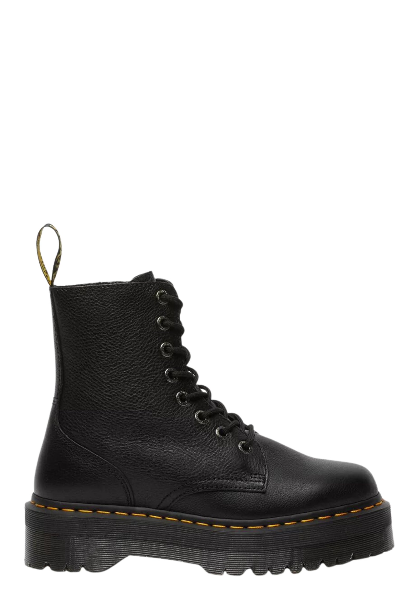 Jadon III Pisa Leather Platform Boots - Black