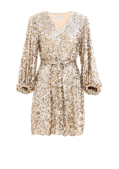 Bianca Sequin Dress - Champagne