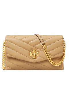 Kira Chevron Chain Wallet - Desert Dune
