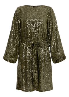 Helene Dress - Sage Shimmer