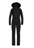 Parry Ski Jumpsuit Faux Border - Black