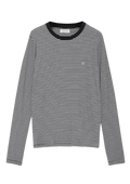 Rylan Tee - Black And White Stripe