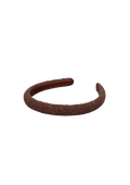 Solid Slim Beaded Hairbrace - Acorn Brown