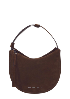 Medium Baxter Suede Bag - Chocolate