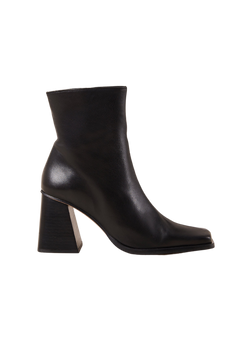South Leather Ankle Boot - Black