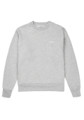 Organic Fitted Crewneck - Heather Grey