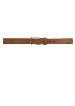 Aiden Belt - Dark Camel Suede