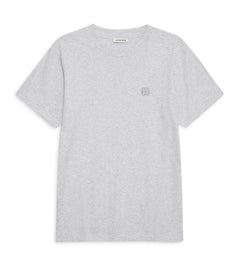 Lili Tee Framed Monogram - Heather Grey