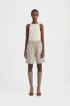 LizaGZ Linen Hw Shorts - Ancient Scroll